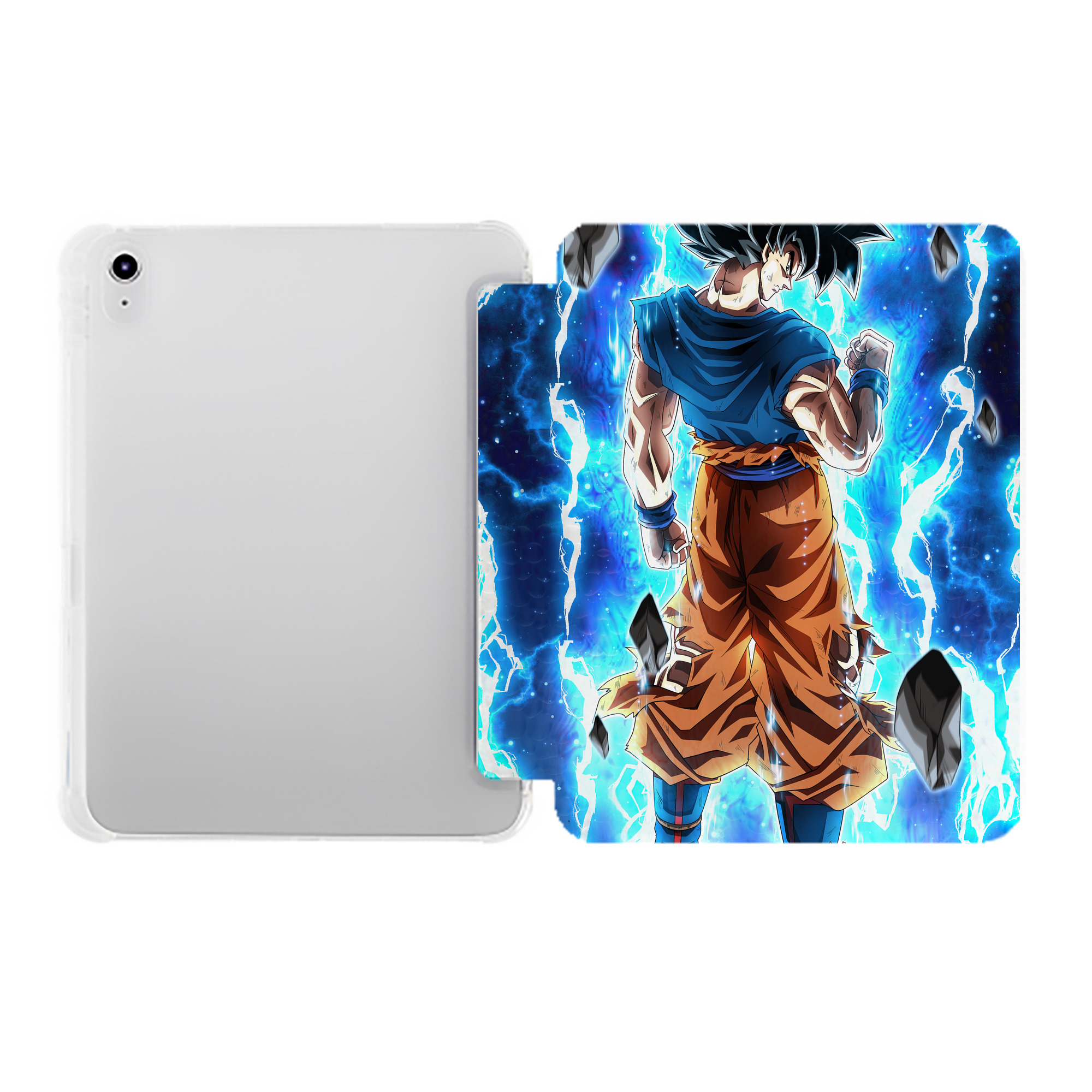 （画像用） ドラゴンボール DRAGON BALL IPad ケース ペン収納付き 三つ折りスタンド PUレザー×シリコン 対応機種9.5/10.5/10.9インチ